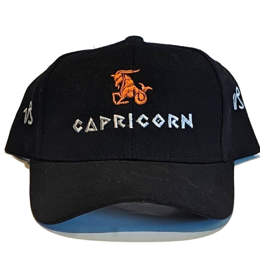 Capricorn Zodiac Astrology Hat Baseball Cap Present Gift Thick Material